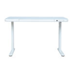 Rašomasis stalas ERGO FIT su 1 varikliu 122x62xH73,5-118cm, baltas - Image 2