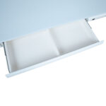 Rašomasis stalas ERGO FIT su 1 varikliu 122x62xH73,5-118cm, baltas - Image 5