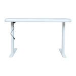 Rašomasis stalas ERGO FIT su 1 varikliu 122x62xH73,5-118cm, baltas - Image 8