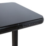 Rašomasis stalas ERGO FIT su 1 varikliu 122x62xH73,5-118cm, juodas - Image 4