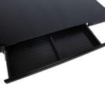 Rašomasis stalas ERGO FIT su 1 varikliu 122x62xH73,5-118cm, juodas - Image 5