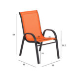 Vaikiška kėdutė DUBLIN KID oranžinė - Image 2