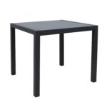 Stalas DELGADO 80x80xH72cm, pilkos spalvos