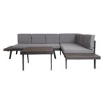 Sodo baldų komplektas DELGADO kampinė sofa ir stalas - Image 3