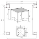 Pavėsinė MIRADOR-111 3x3 m, tamsiai pilka - Image 9