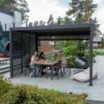 Pavėsinė MIRADOR-111 3x3 m, tamsiai pilka - Image 3