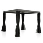 Tekstileninės užuolaidos pavėsinei MIRADOR-111 3x3 m, juodos spalvos - Image 2