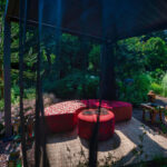 Tekstileninės užuolaidos pavėsinei MIRADOR-111 3x4 m, juodos spalvos - Image 5