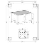 Pavėsinė MIRADOR-111 3x4 m, šviesaus medžio išvaizdos - Image 13
