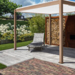 Pavėsinė MIRADOR-111 3x4 m, šviesaus medžio išvaizdos - Image 12