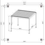 Pavėsinė MIRADOR-80 3x3 m, tamsiai pilka - Image 9