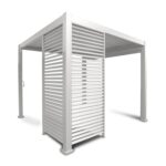 Žaliuzės pavėsinės sienelei MIRADOR-111 123,5 cm, baltos spalvos - Image 2