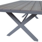 Stalas CORINNA 180x100x74cm, šviesiai pilkas - Image 6