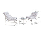 Sodo baldų komplektas JIVE stalas ir 2 kėdės - Image 2