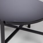 Sodo baldų komplektas CANAAN stalas, suolas ir 2 kėdės, juodos spalvos - Image 3