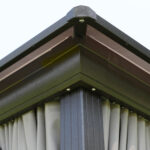 Pavėsinė SUNSET 3x4xH2/2,7 m, taupe/rudos spalvos - Image 4