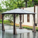 Pavėsinė ZURICH 3x3xH2,63 m, ruda/smėlio spalvos