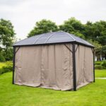 Pavėsinė ZURICH 3×3,6xH2,63 m, ruda - Image 2