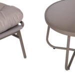 Sodo baldų komplektas JIVE stalas ir 2 kėdės, taupe spalvos - Image 3