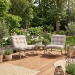 Sodo baldų komplektas JIVE stalas ir 2 kėdės, taupe spalvos - Image 6