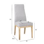 Kėdė PRESTON pilka - Image 2