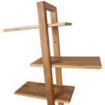 Sieninė lentyna MONDEO 40,6×21,6x115,2cm, ąžuolas - Image 4