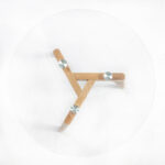 Šoniniai staliukai HELENA 2 vnt. rinkinys D40xH40cm, D50xH45cm, stiklas - Image 3