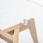 Šoniniai staliukai HELENA 2 vnt. rinkinys D40xH40cm, D50xH45cm, stiklas - Image 4