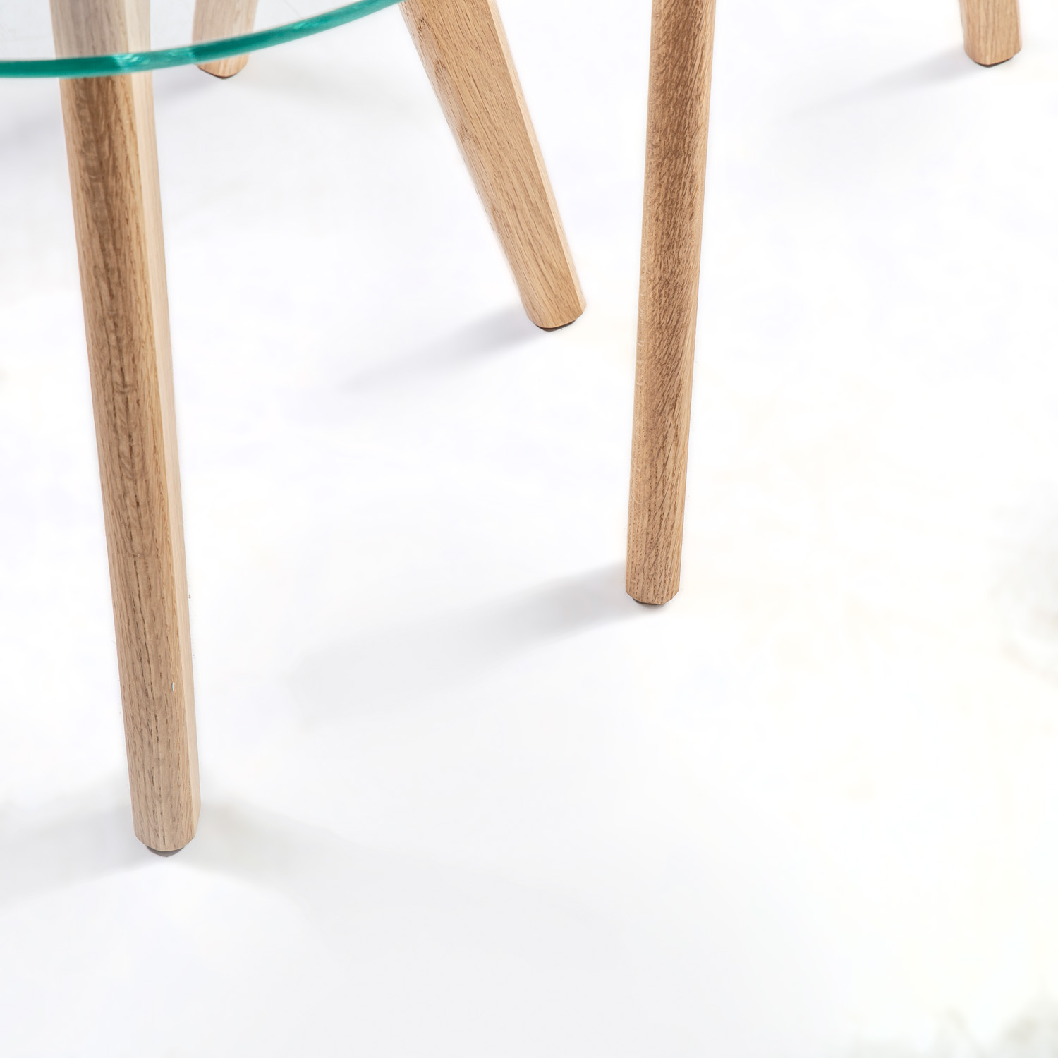 20067_04 Šoniniai staliukai HELENA 2 vnt. rinkinys D40xH40cm, D50xH45cm, stiklas - Image 1