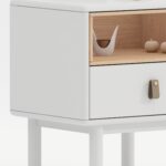 Naktinis staliukas IRIS 48x40xH55cm, baltas - Image 3