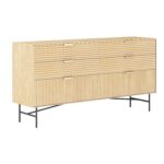 Komoda BASSEL 120x40xH80cm, 3D melaminas