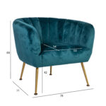 Fotelis TUCKER sea green - Image 2