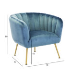 Fotelis TUCKER sea blue - Image 3