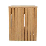 Naktinis staliukas SUNNY su stalčiumi 40x40xH50cm, melamino ąžuolas - Image 6