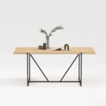 Valgomojo stalas CINDY 180x90xH75cm, melamino ąžuolas - Image 4