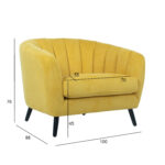 Fotelis MELODY geltonas - Image 8