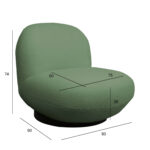 Laisvalaikio kėdė PAMELA žalia