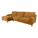 Kampinė sofa BASIL LC, tamsiai geltona