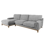 Kampinė sofa BASIL LC, pilka