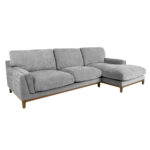 Kampinė sofa BASIL RC, pilka