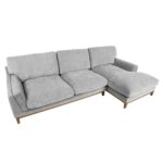Kampinė sofa BASIL RC, pilka - Image 4
