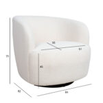 Fotelis MANUELA baltas - Image 7