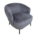 Fotelis GEMALA tamsiai pilkas - Image 5