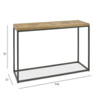 Šoninis staliukas INDUS 116x37xH77cm, ąžuolas - Image 2