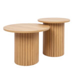 Kavos staliukas CINDY D50xH40cm, melamino ąžuolas - Image 5