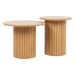 Kavos staliukas CINDY D40xH45cm, melamino ąžuolas - Image 4