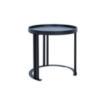 Šoninis staliukas KEIRA D50xH50cm, juodas