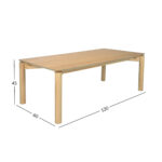 Kavos staliukas GARDENIA 120x60xH45cm, ąžuolas - Image 5