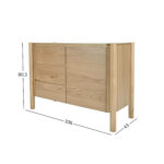 Šoninė lenta GARDENIA 108x43xH80,5cm, ąžuolas - Image 5