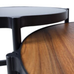 Sodo baldų komplektas HELSINKI 2 stalai, sofa, 2 kėdės, juodos spalvos - Image 3